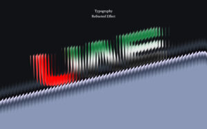 refracted typography
