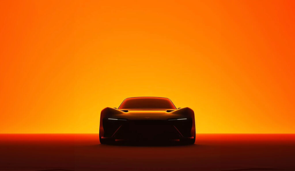 orange. car